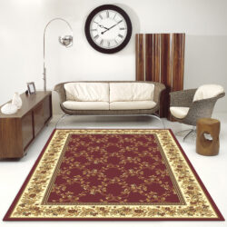 Alternative view of Radici USA Noble 1427/173 BURGUNDY Area Rug