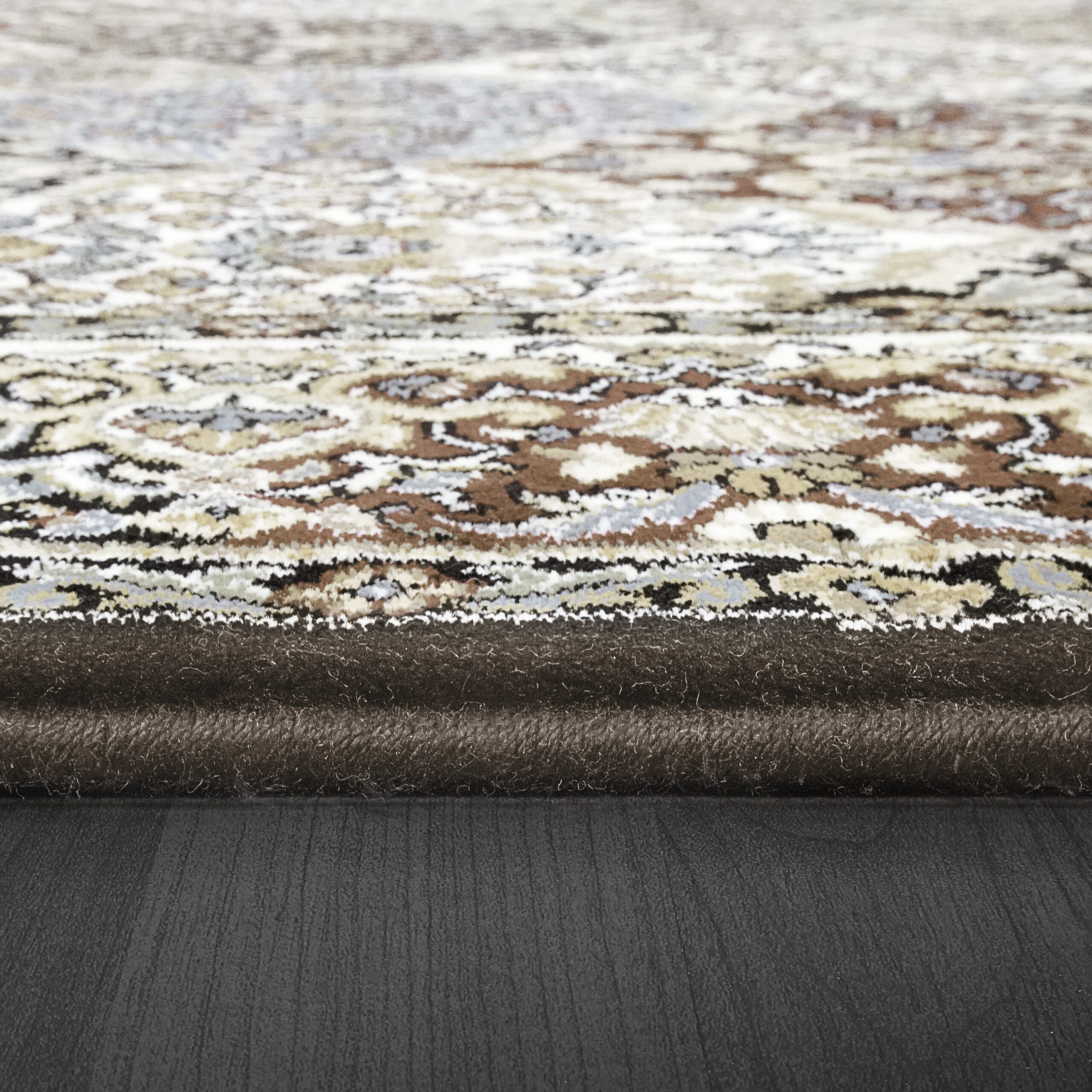 Dynamic Ancient Garden 57008-3235 Brown/blue Area Rug - Image 2