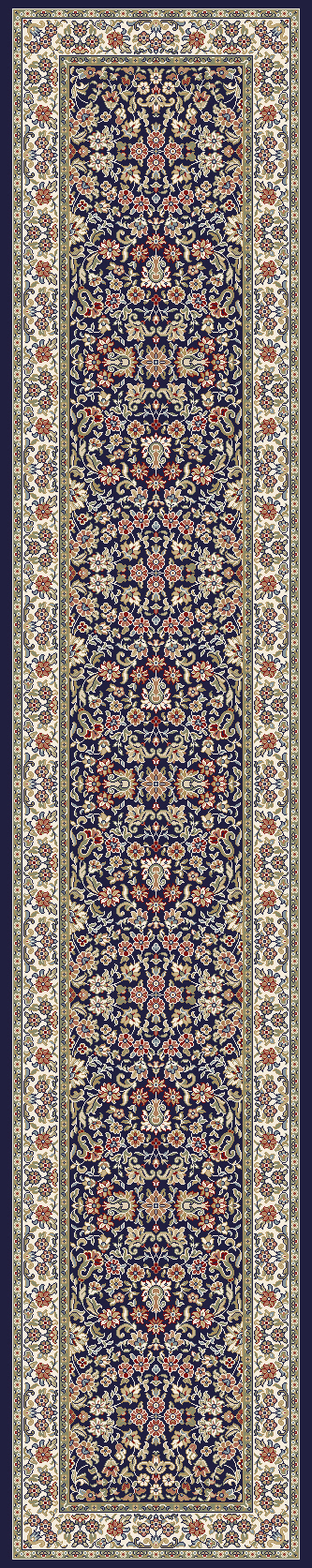 Dynamic Ancient Garden 57078-3434 Blue/ivory Area Rug