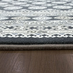 Alternative view of Dynamic Ancient Garden 57102-3636 Charcoal/silver Area Rug