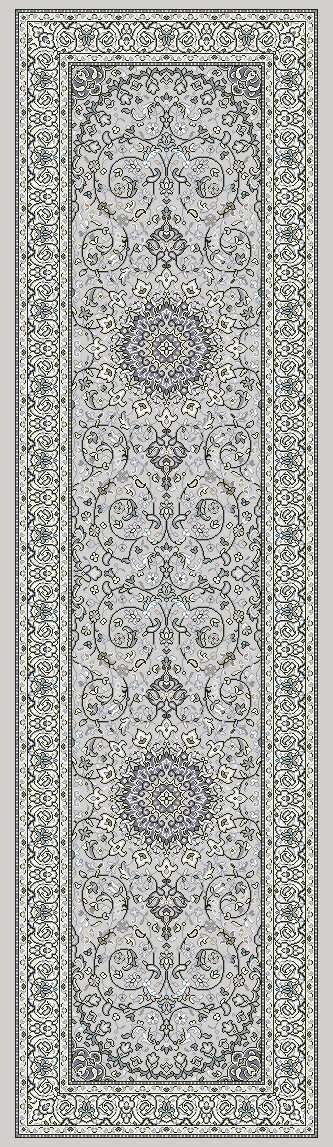 Dynamic Ancient Garden 57119-9666 Soft Grey/cream Area Rug