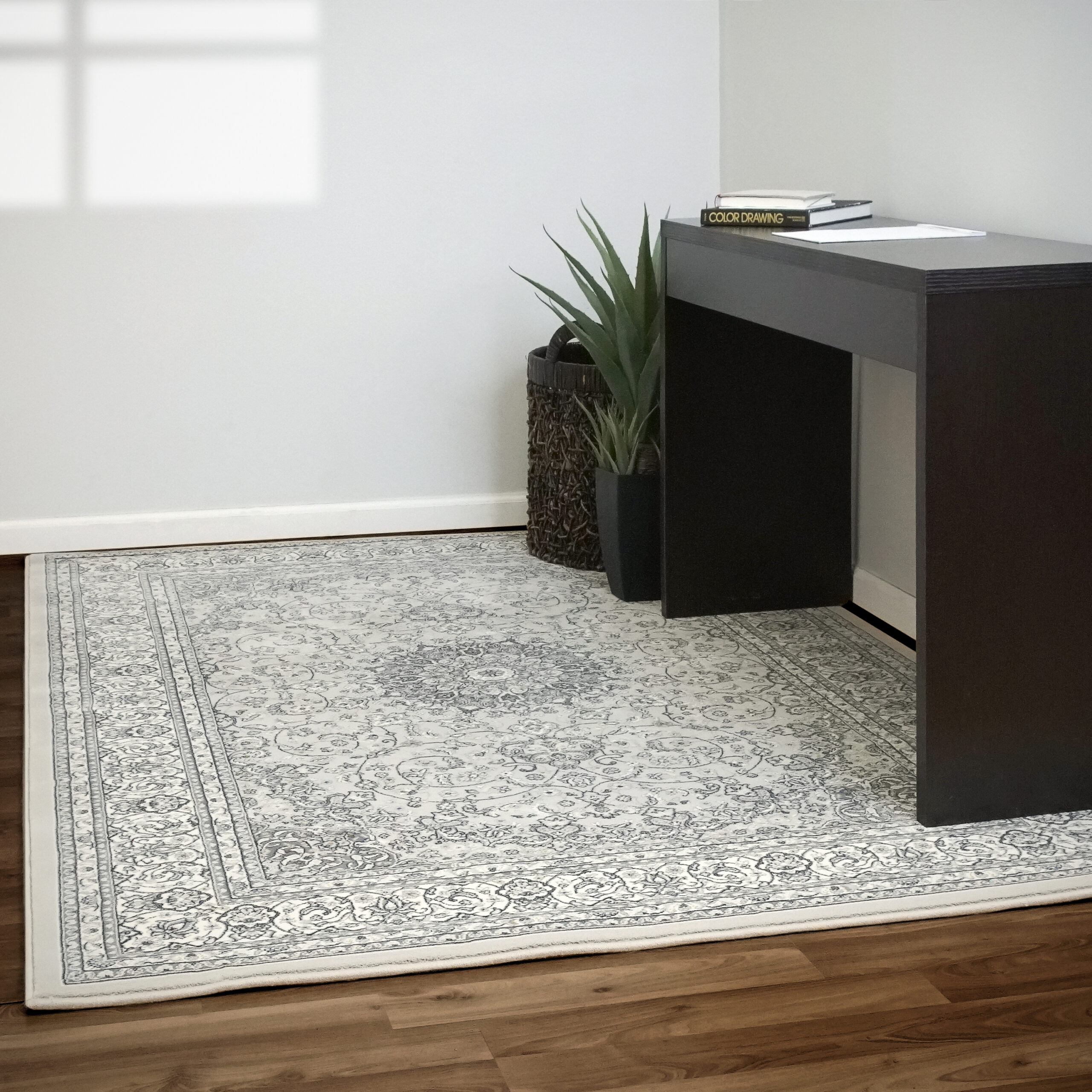 Dynamic Ancient Garden 57119-9666 Soft Grey/cream Area Rug - Image 4