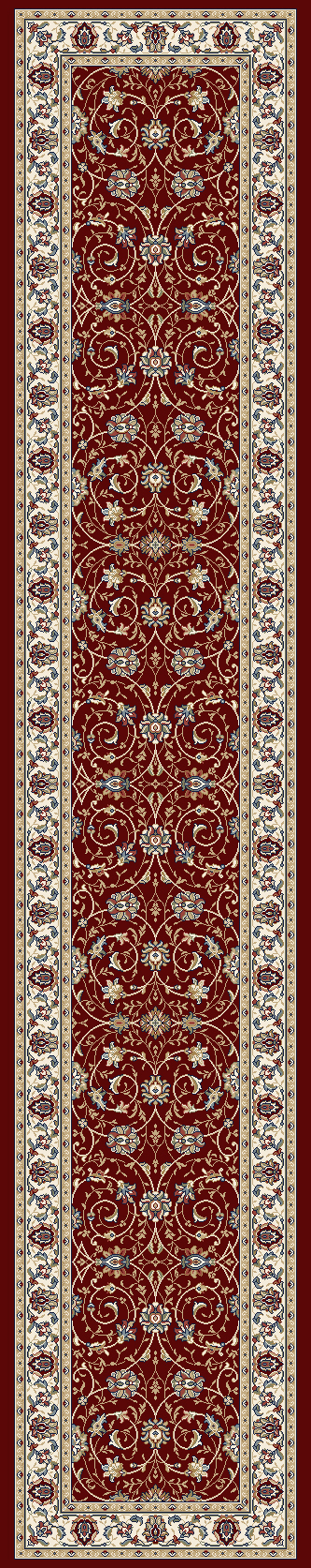 Dynamic Ancient Garden 57120-1464 Red/ivory Area Rug