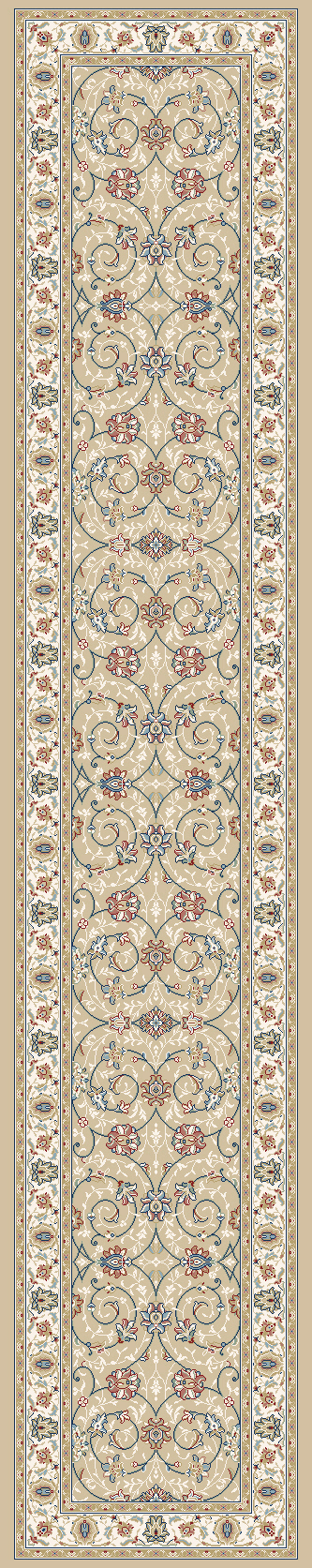 Dynamic Ancient Garden 57120-2464 Light Gold/ivory Area Rug