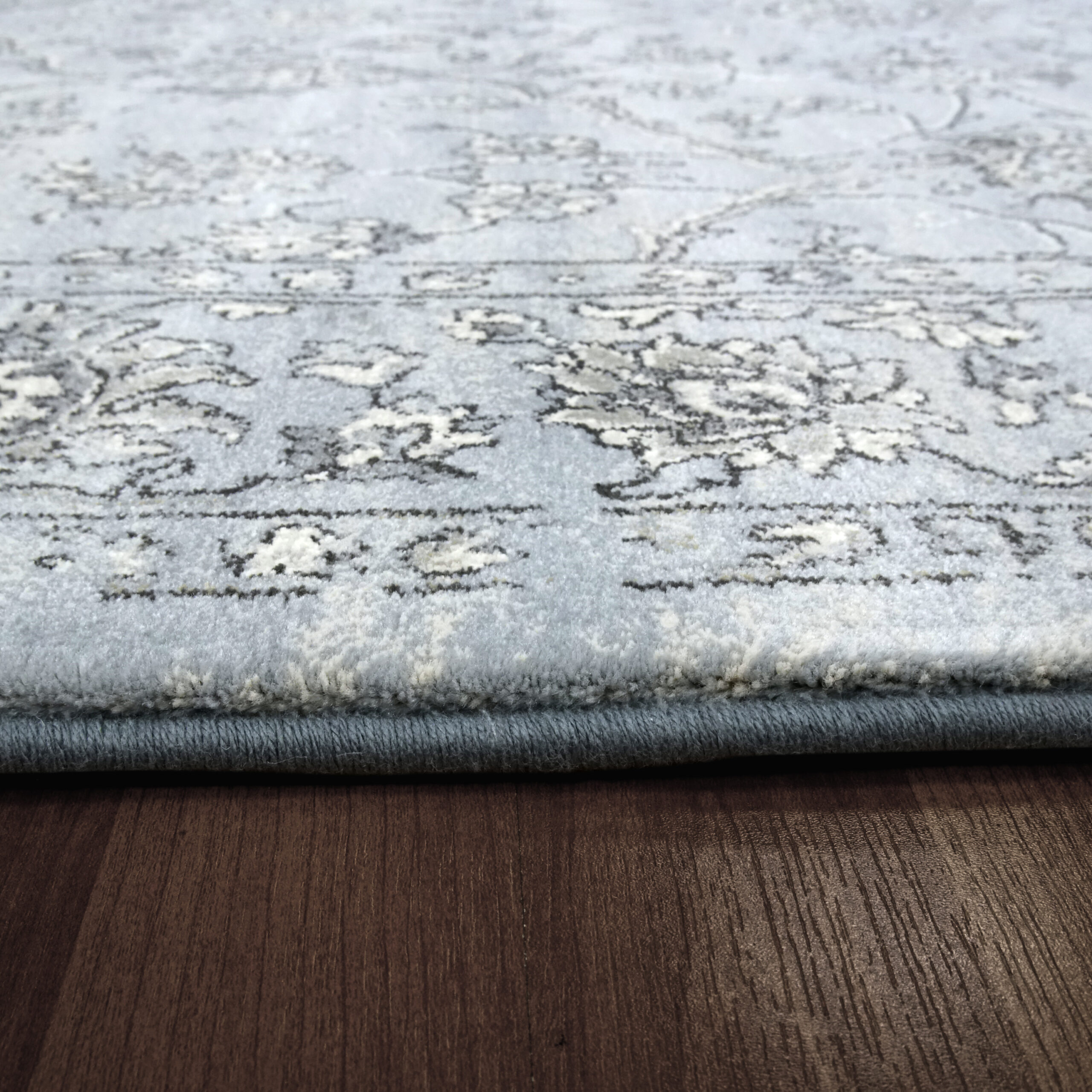 Dynamic Ancient Garden 57136-4646 Steel Blue/cream Area Rug - Image 2