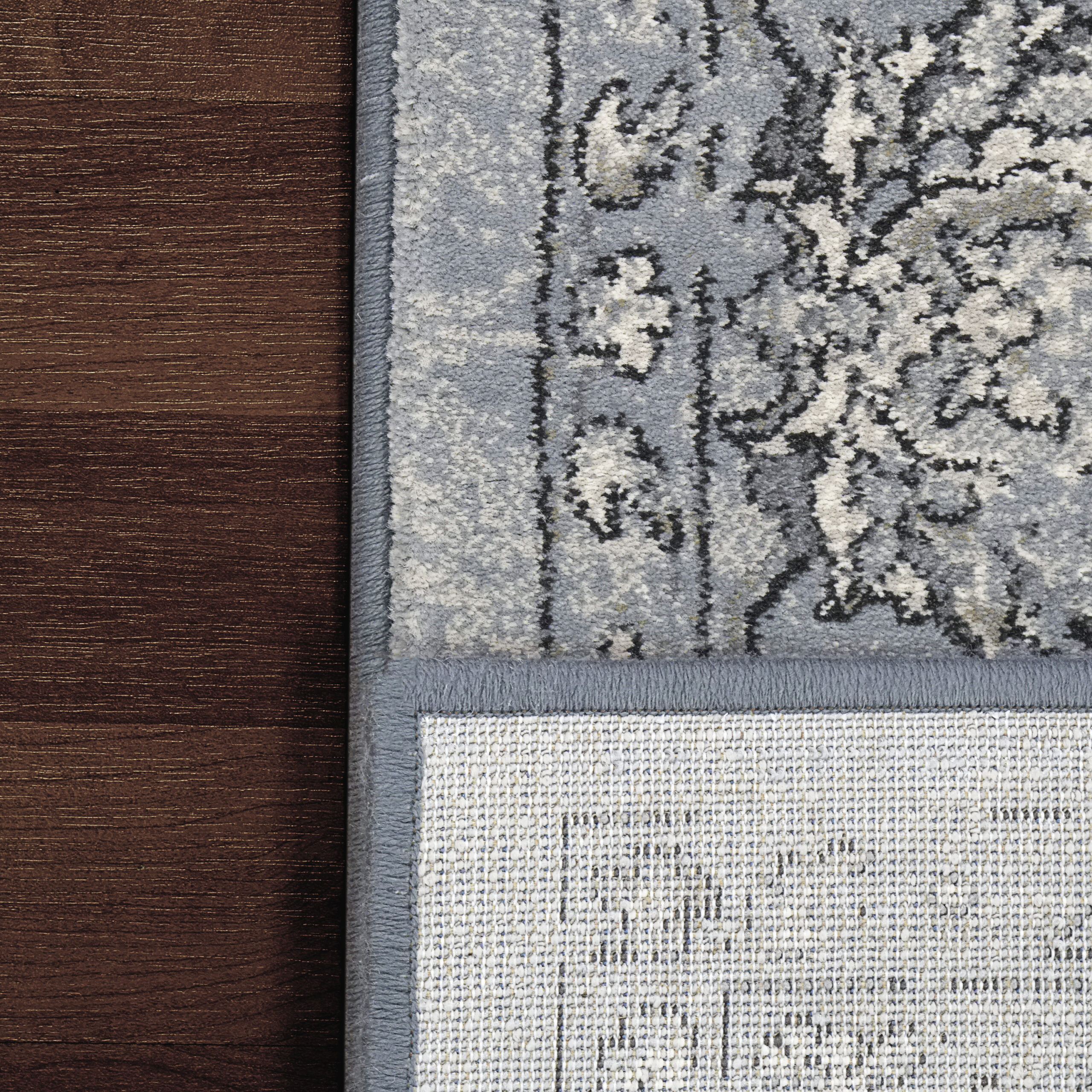 Dynamic Ancient Garden 57136-4646 Steel Blue/cream Area Rug - Image 3