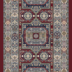 Dynamic Ancient Garden 57147-1454 Red Area Rug