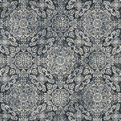 Dynamic Ancient Garden 57162-3696 Steel Blue Area Rug