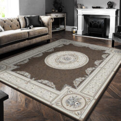 Alternative view of Dynamic Ancient Garden 57226-3295 Brown/cream Area Rug