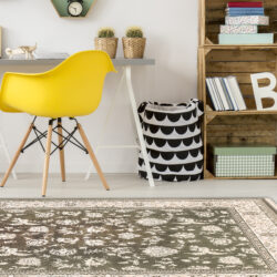 Alternative view of Dynamic Brilliant 7226-620 Brown Area Rug