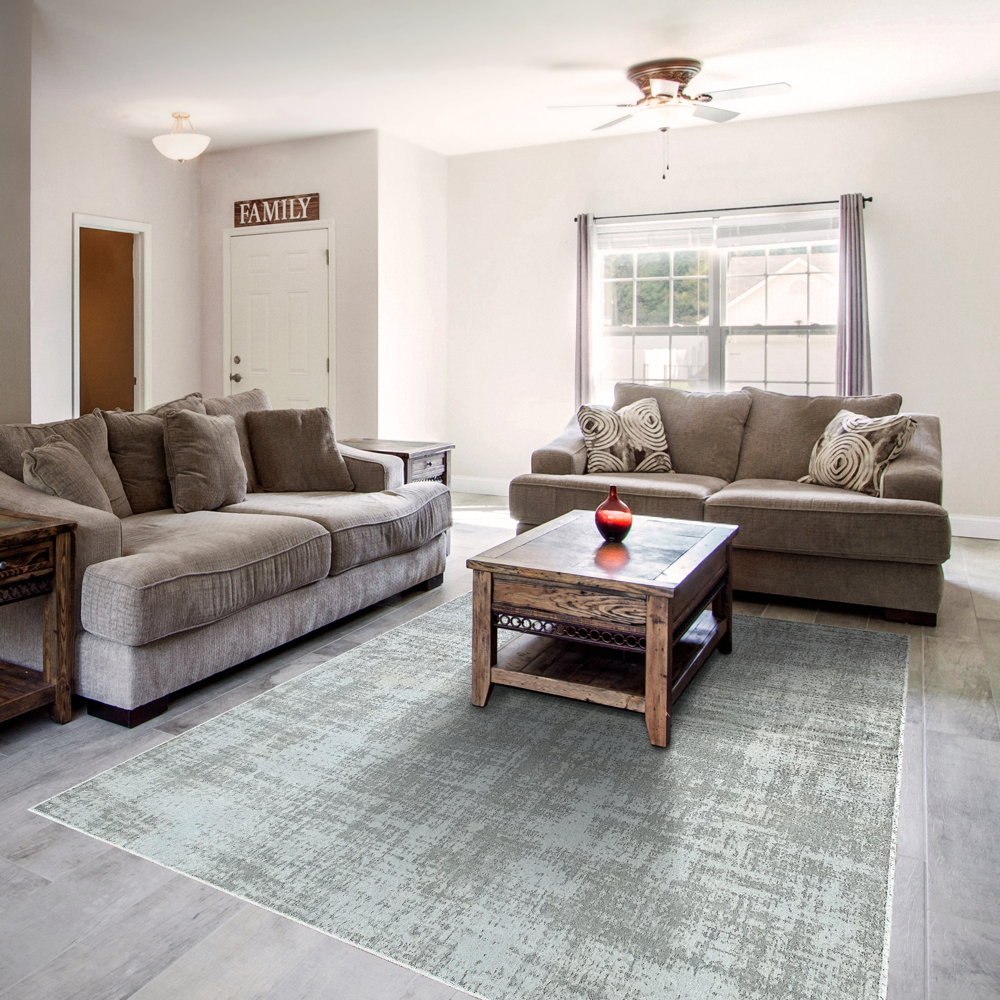 Dynamic Bristol 5120-905 Grey/light Blue Area Rug - Image 4