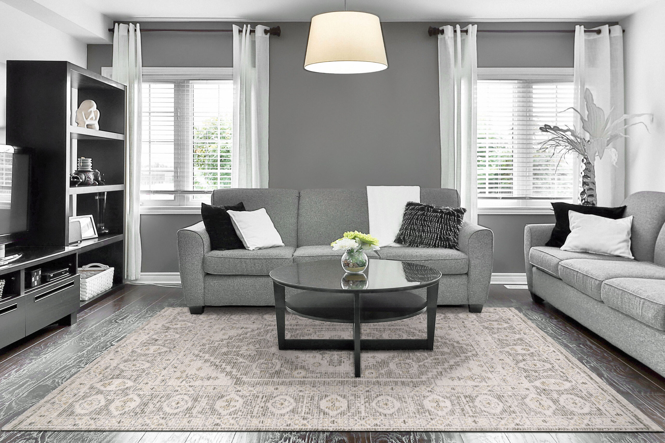 Dynamic Calypso 13501-190 Ivory/grey Area Rug - Image 3