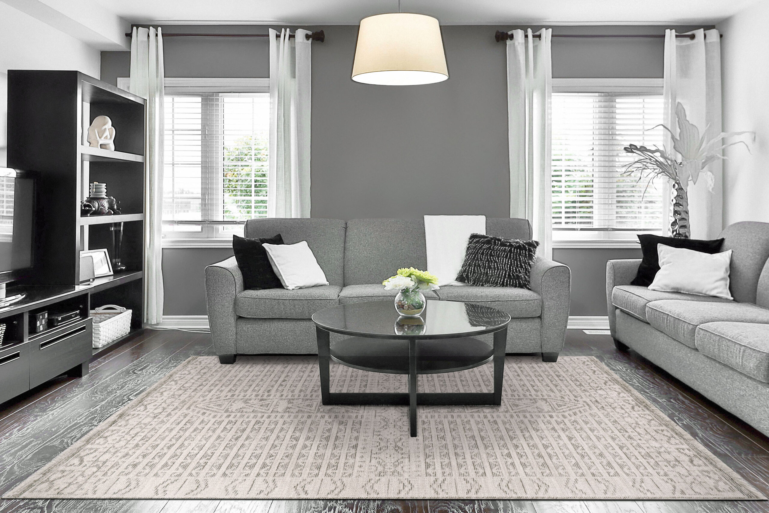 Dynamic Calypso 13502-190 Ivory/grey Area Rug - Image 3
