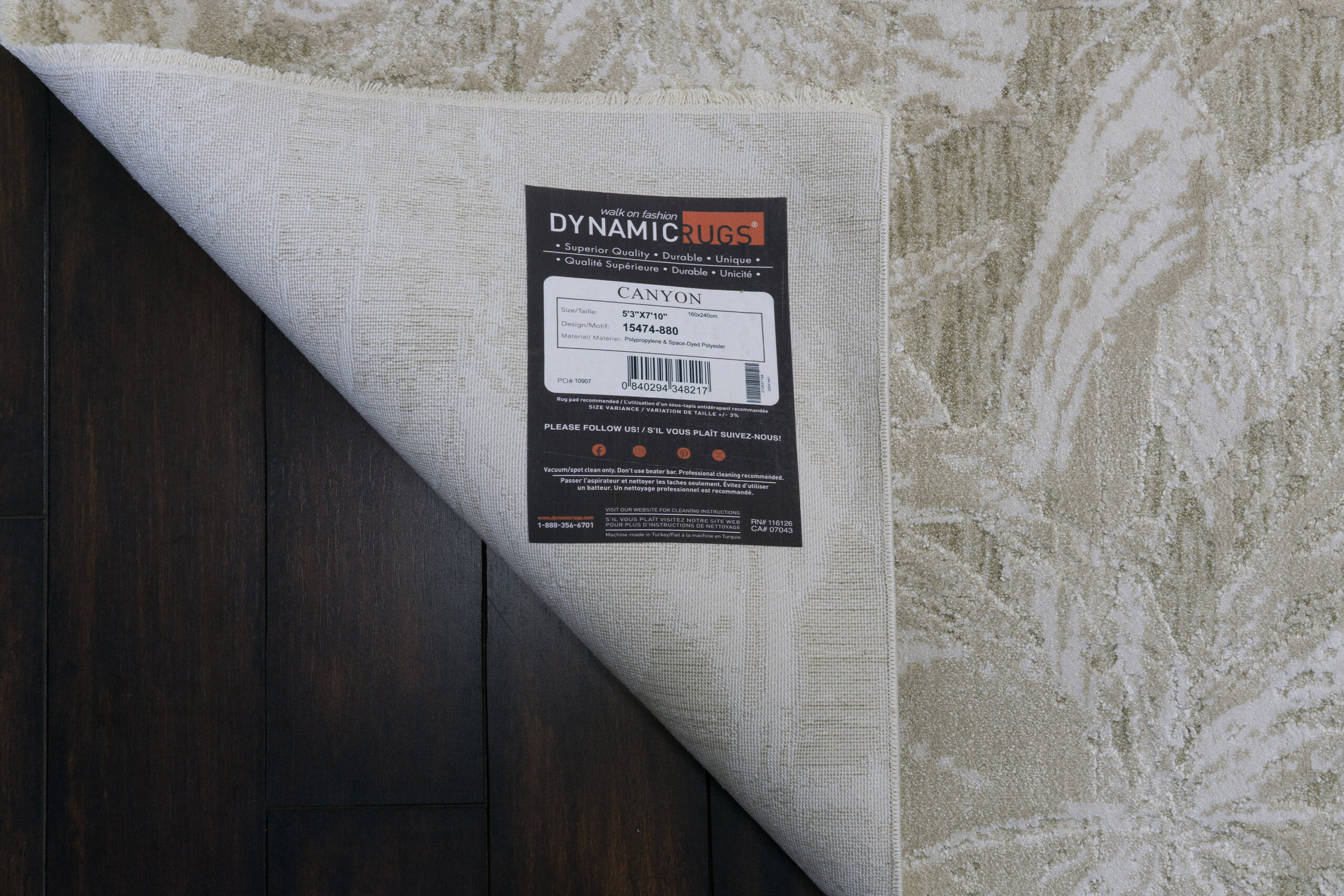 Dynamic Canyon 15474-880 Beige/light Beige Area Rug - Image 3