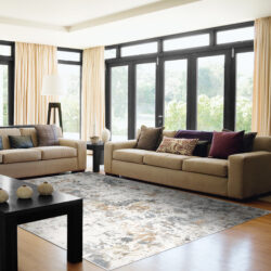 Alternative view of Dynamic Couture 52023-6616 Ivory/copper Area Rug