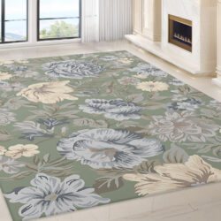 Alternative view of Dynamic Daisy 9091-499 Light Green/multi Area Rug