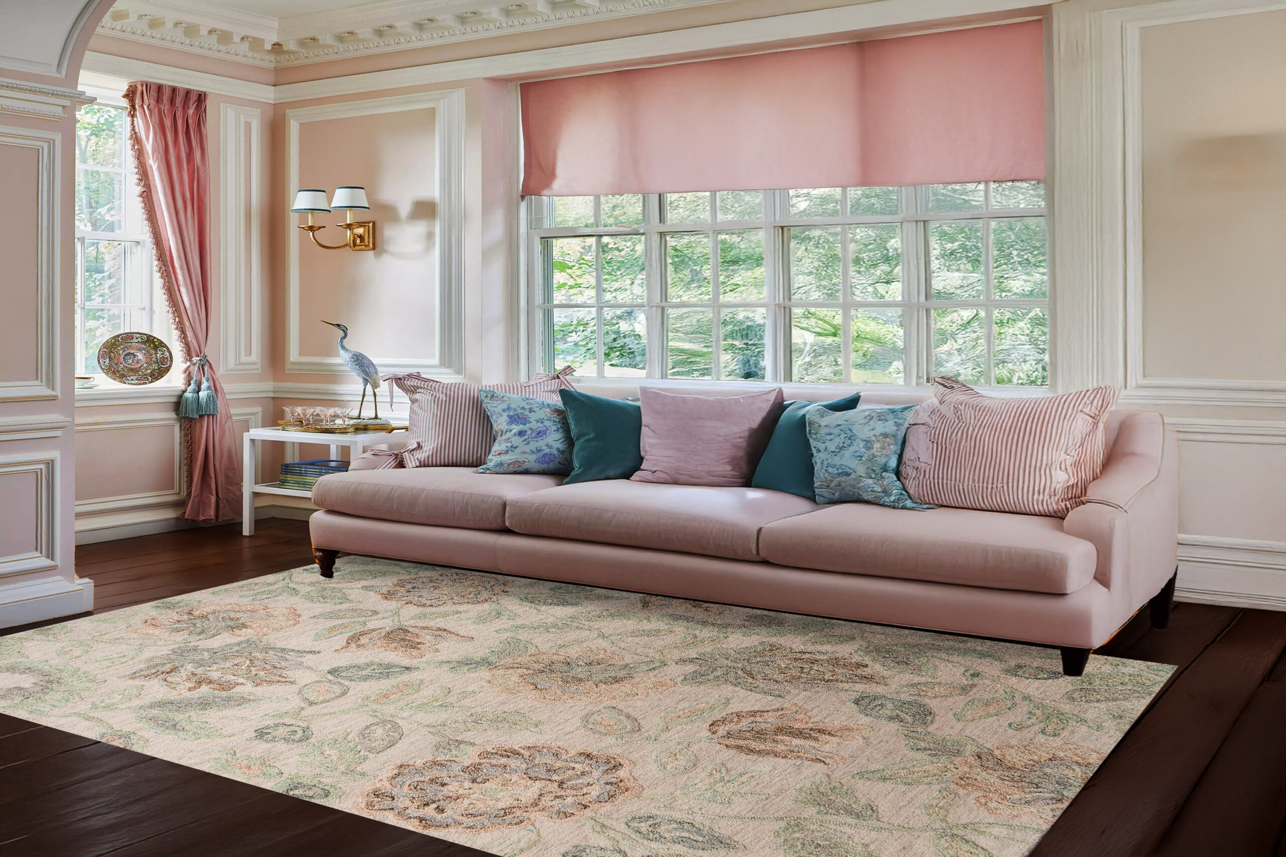 Dynamic Daisy 9095-846 Beige/sage/rust Area Rug - Image 4