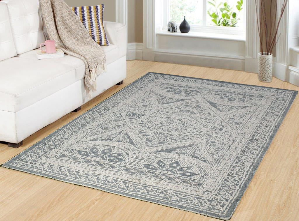 Dynamic Darcy 1128-135 Ivory/teal Area Rug - Image 4