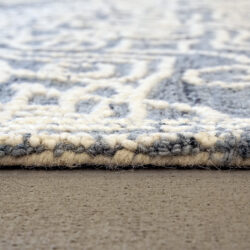 Alternative view of Dynamic Darcy 1131-150 Ivory/denim Area Rug