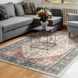 Alternative view of Dynamic Elise 6302-351 Red/blue/beige Area Rug