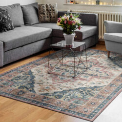 Alternative view of Dynamic Elise 6306-305 Wine/navy/tan Area Rug