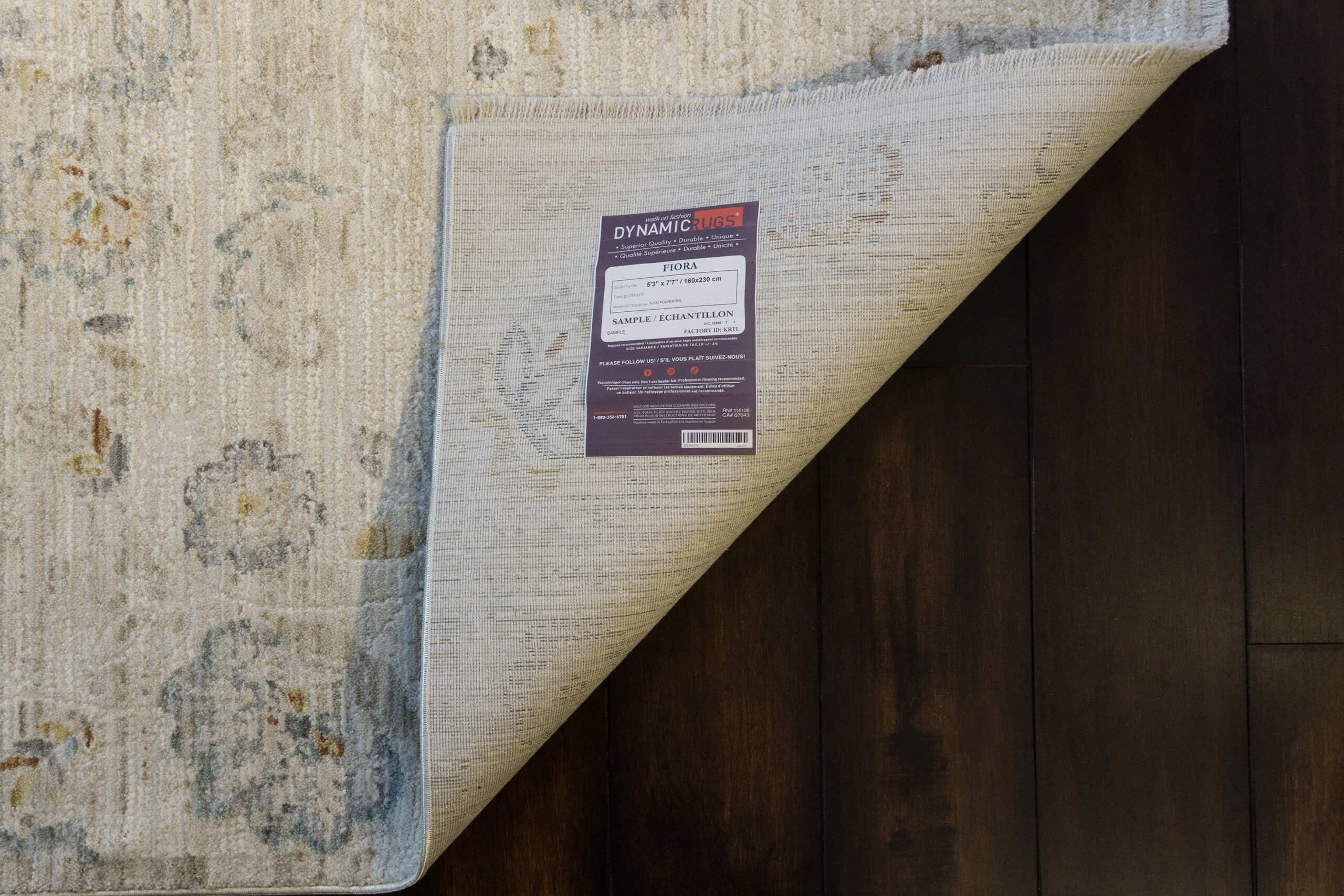 Dynamic Fiora 17234-180 Cream/taupe Area Rug - Image 3