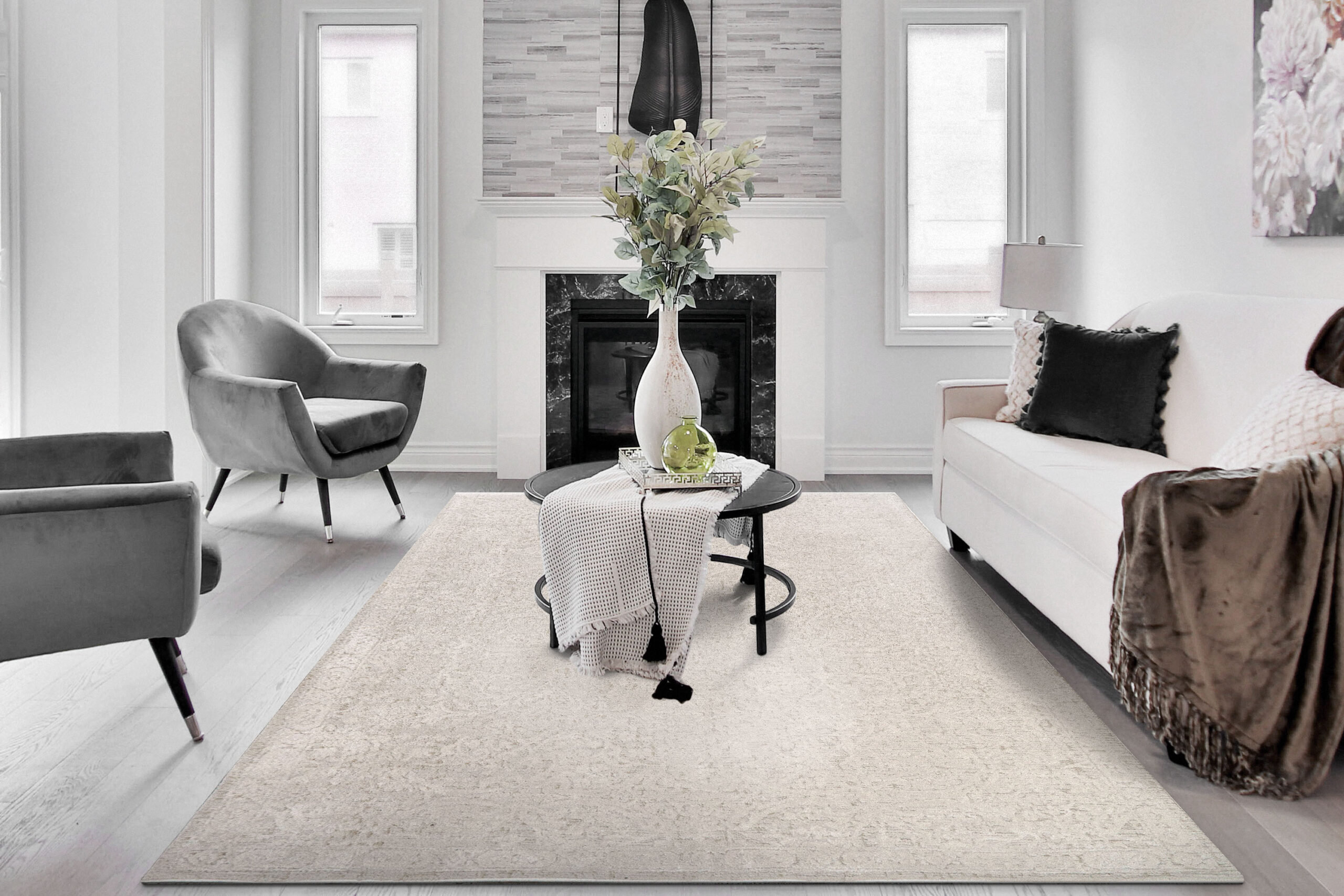 Dynamic Hamilton 10603-100 Cream Area Rug - Image 3