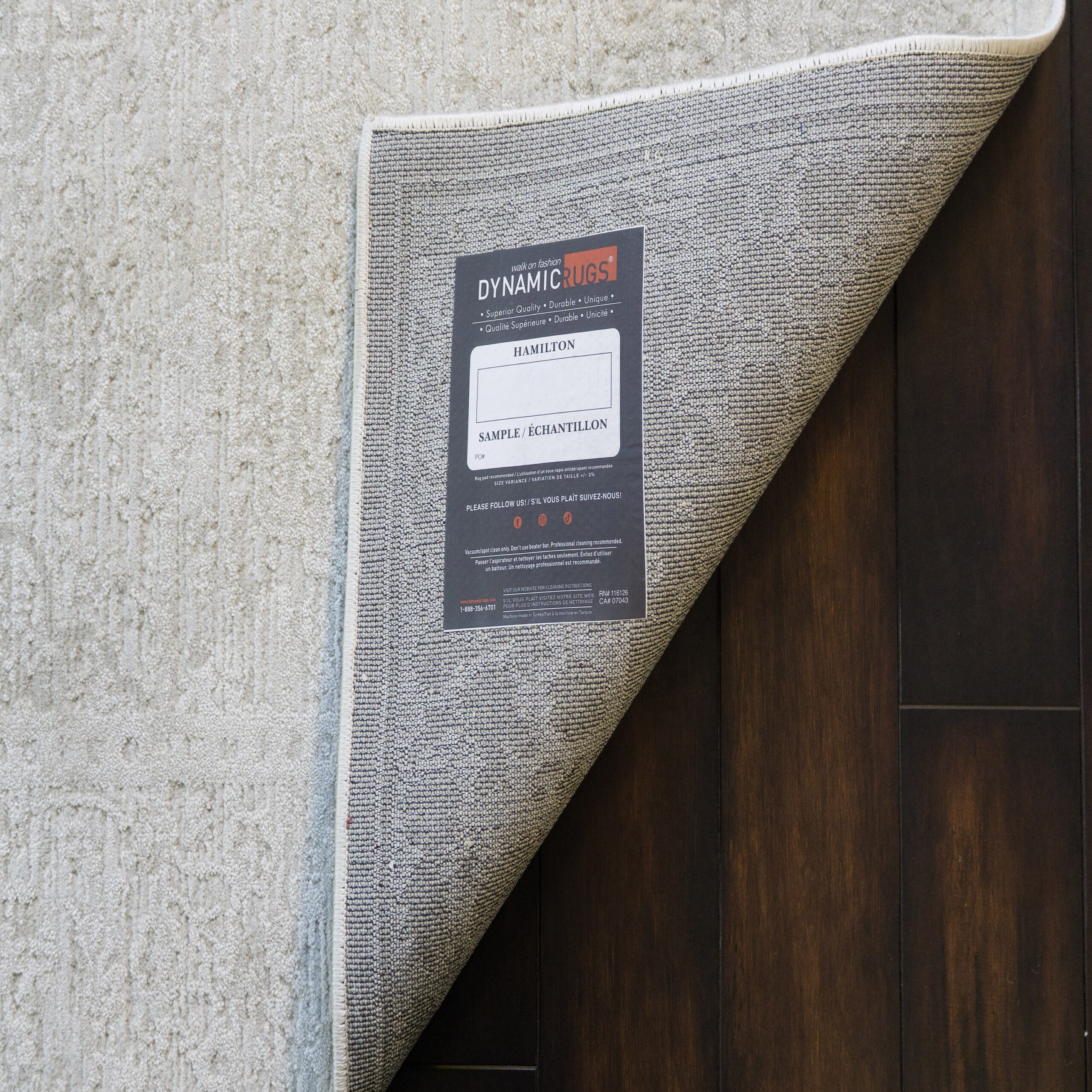 Dynamic Hamilton 10605-190 Ivory/grey Area Rug - Image 3