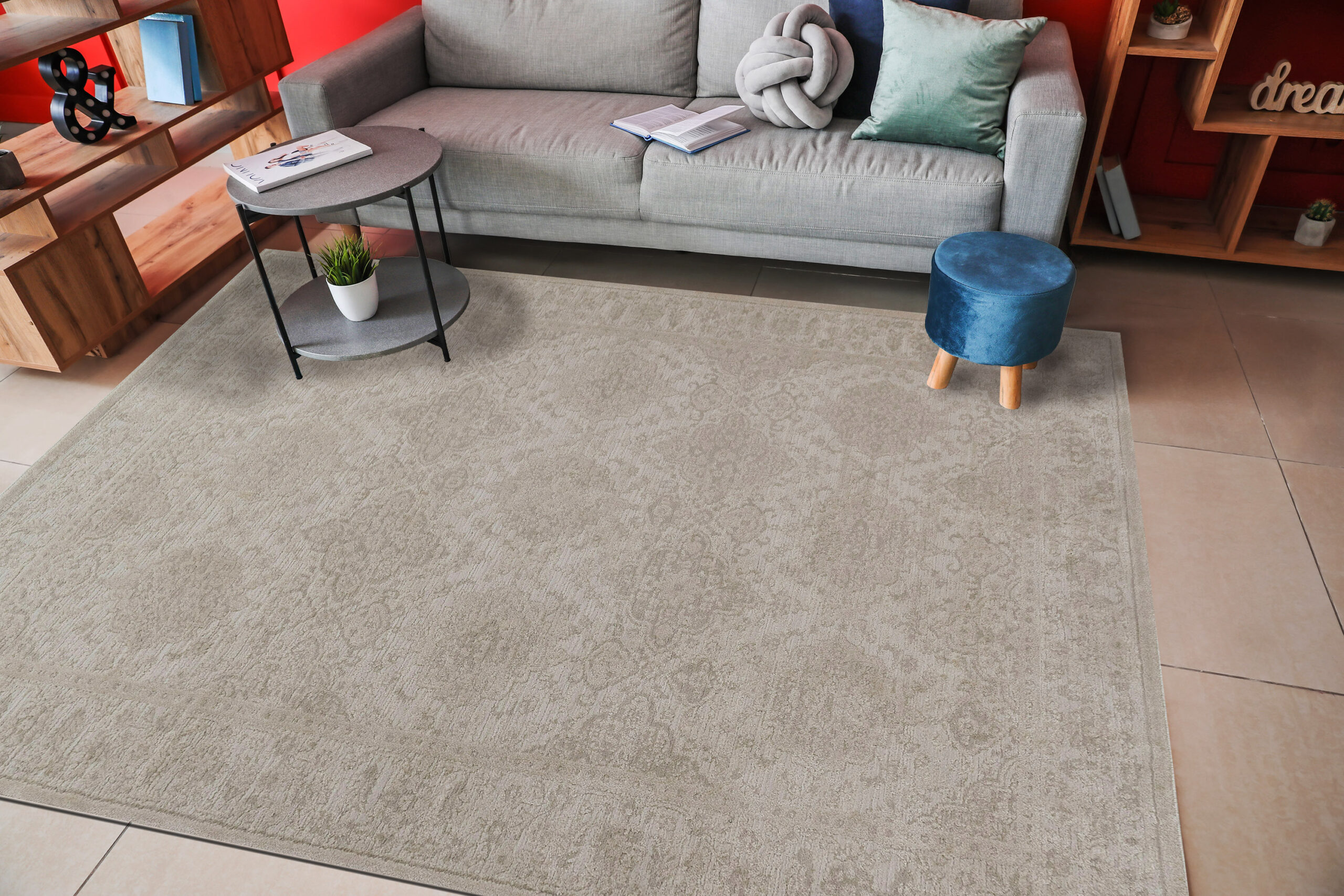 Dynamic Hamilton 10605-190 Ivory/grey Area Rug - Image 4