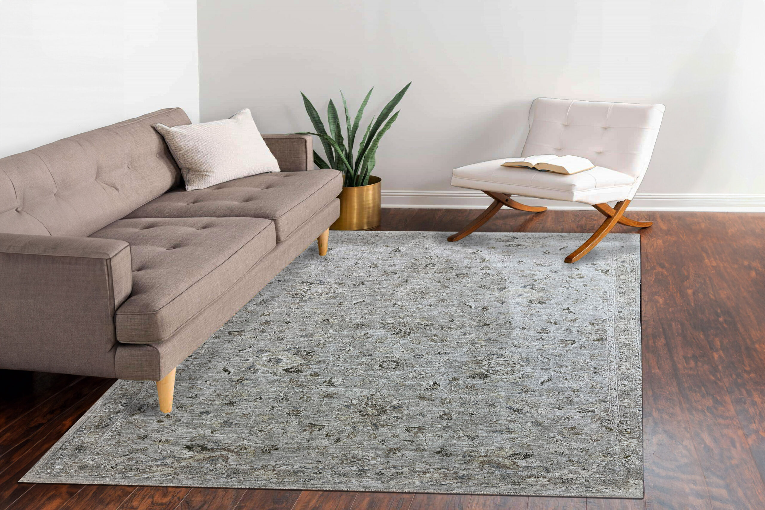 Dynamic Milano 12502-918 Grey/light Grey/beige Area Rug - Image 2