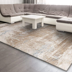 Alternative view of Dynamic Obsession 9533-185 Cream/beige/blue Area Rug