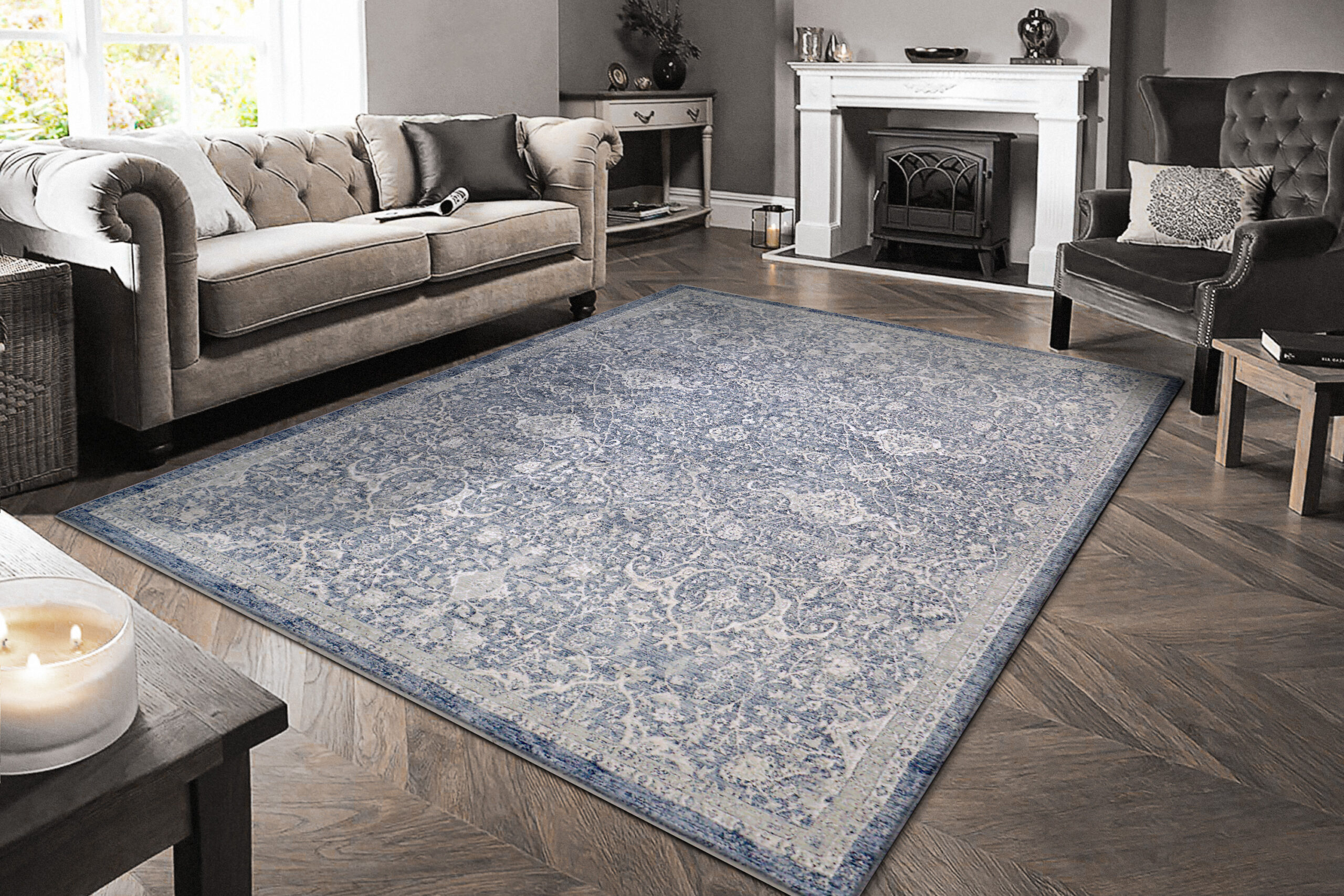 Dynamic Octo 6907-510 Navy/ivory Area Rug - Image 4