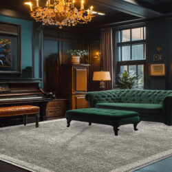 Alternative view of Dynamic Olivia 12734-991 Anthracite/ivory Area Rug