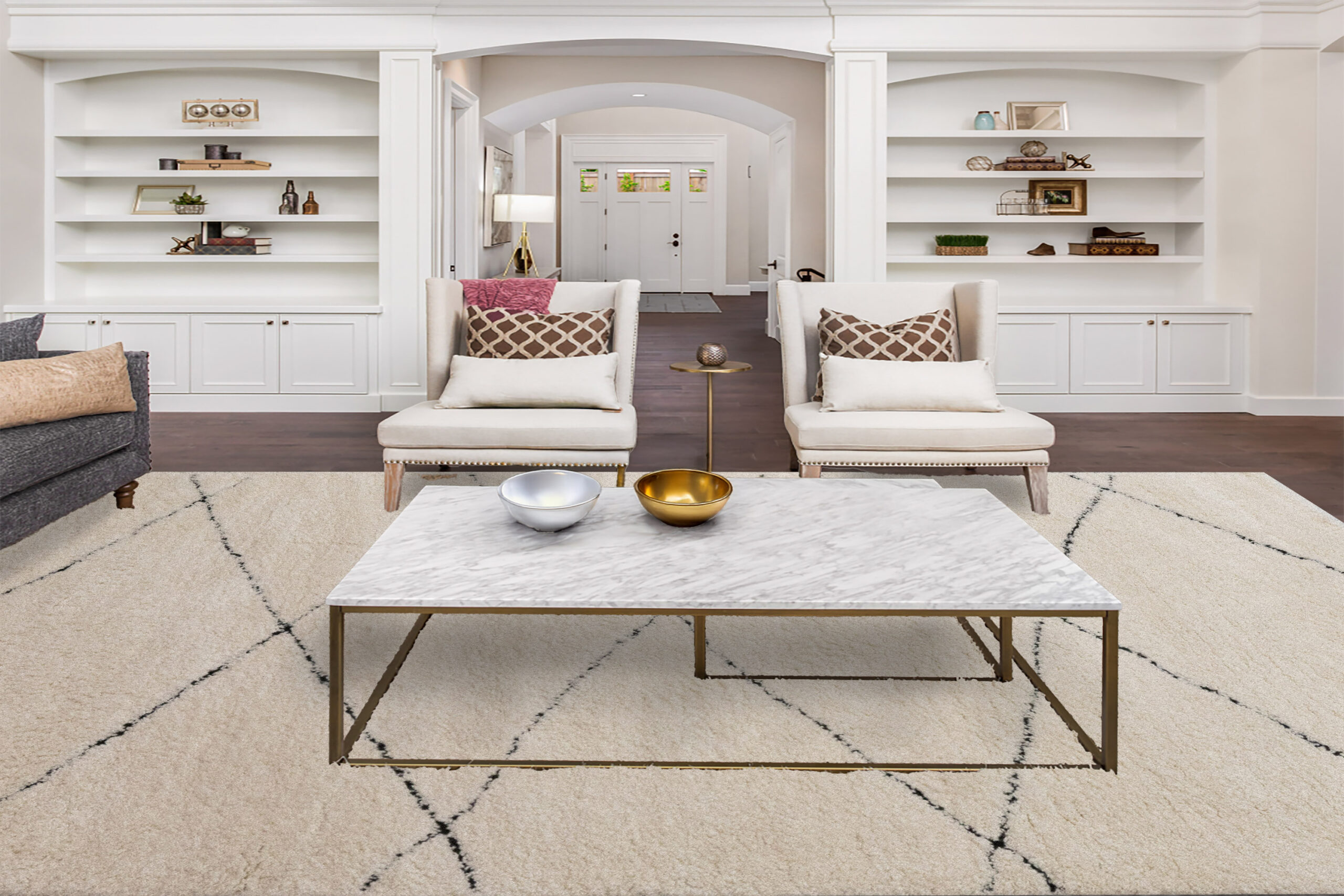 Dynamic Pike 11208-890 Beige/black Area Rug - Image 2