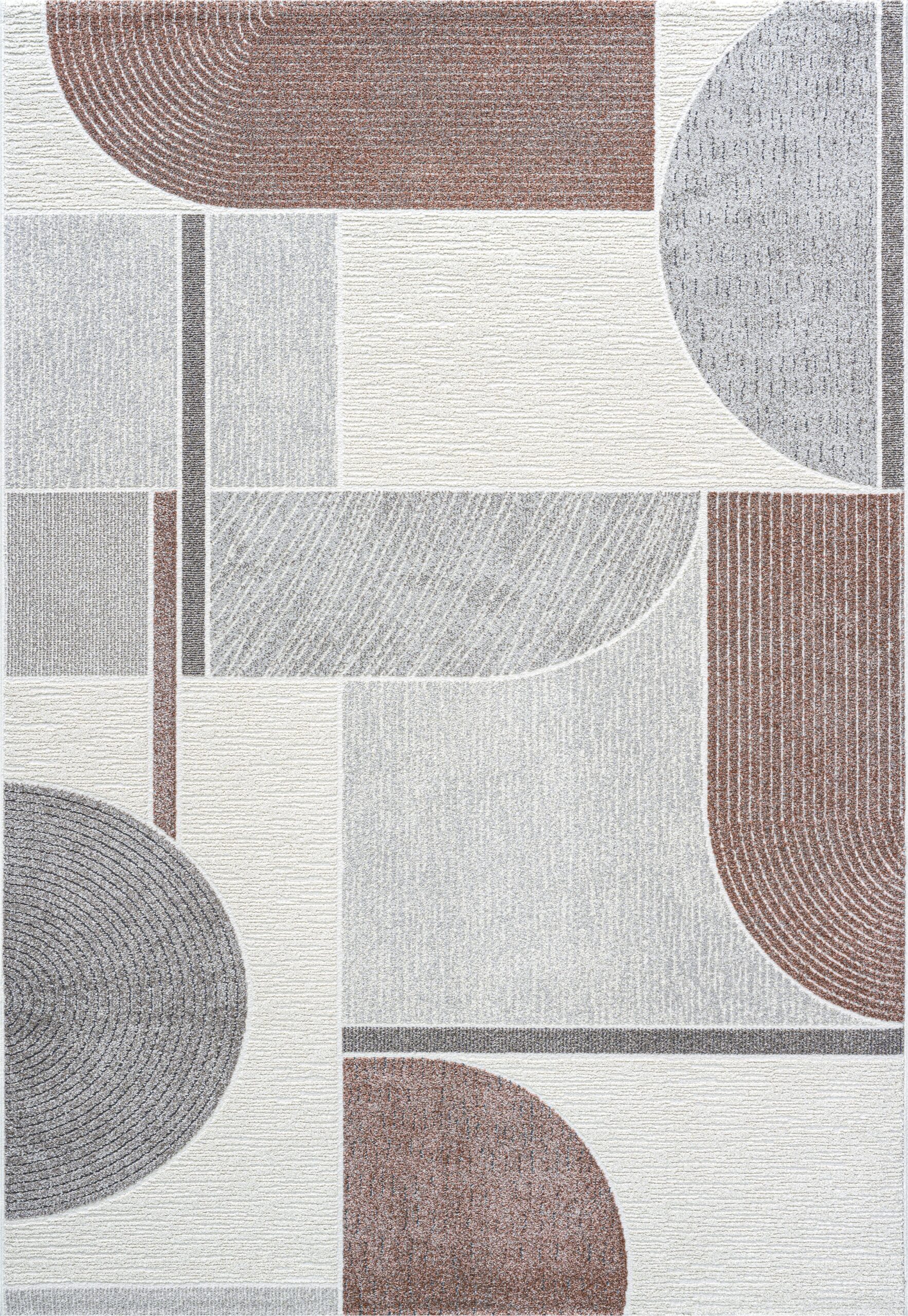 Dynamic Polaris 46002-6111 Ivory/grey/burgundy Area Rug