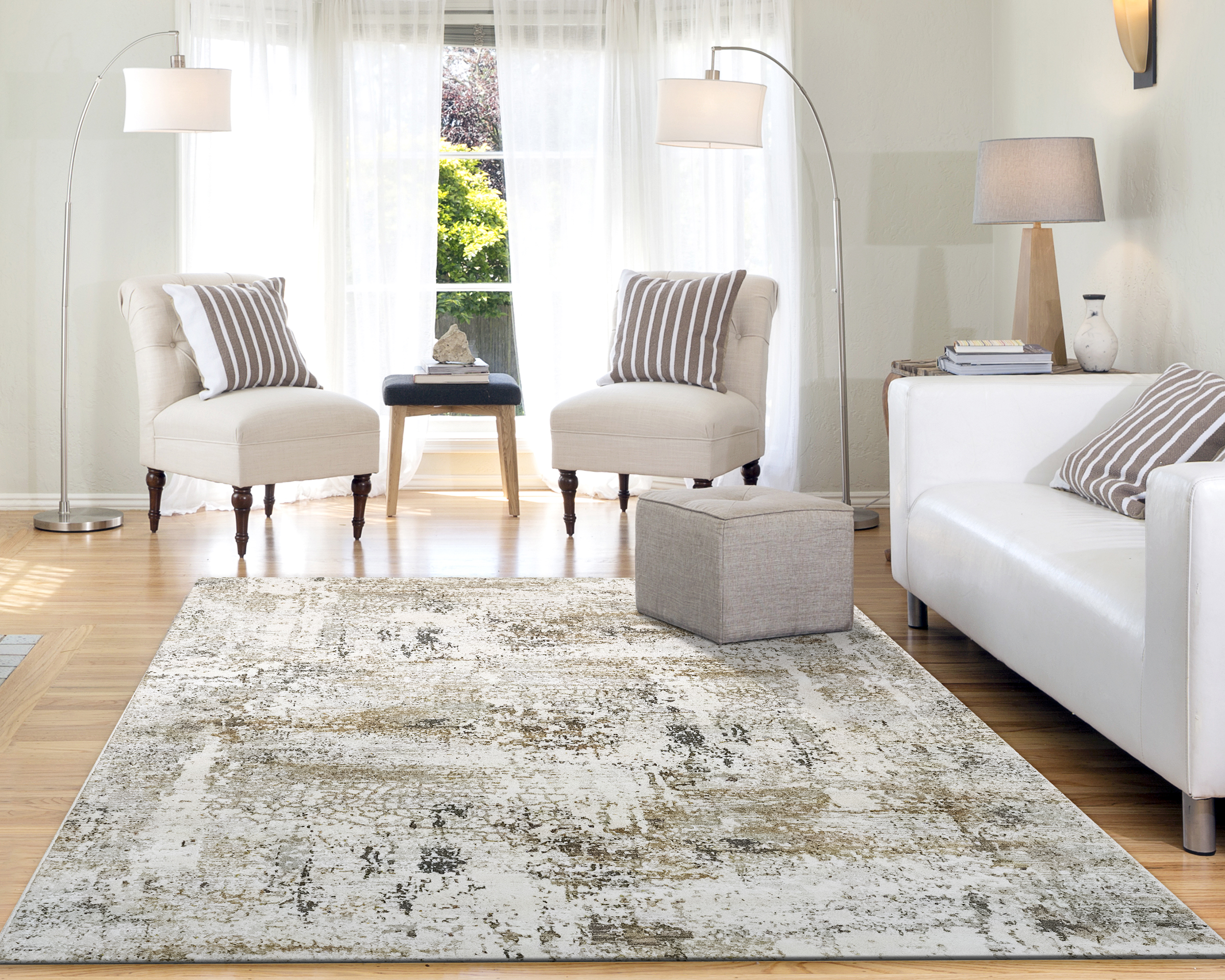 Dynamic Quartz 27050-190 Ivory/grey Area Rug - Image 4