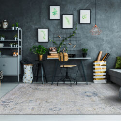 Alternative view of Dynamic Reha 1066-185 Cream/beige/blue Area Rug