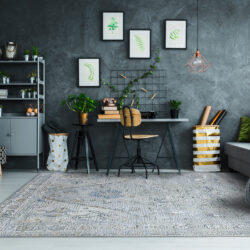 Alternative view of Dynamic Reha 1067-195 Cream/grey/blue Area Rug