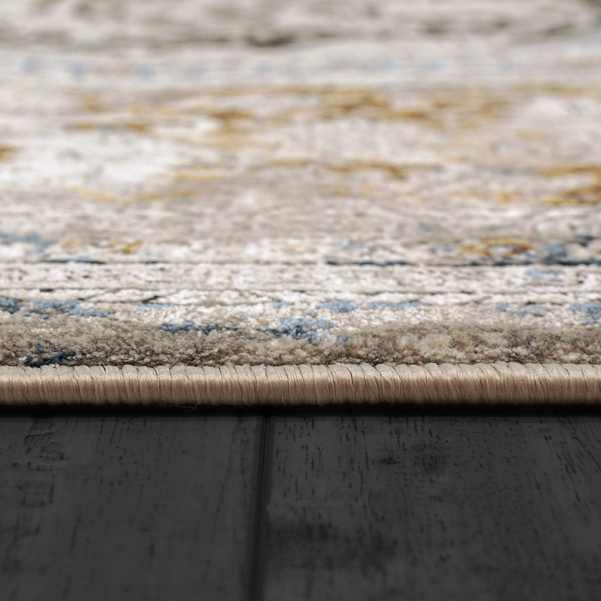 Dynamic Ruby 2185-197 Ivory/grey/gold Area Rug - Image 2