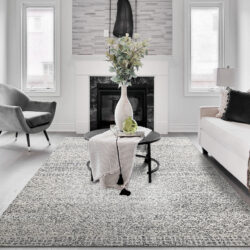 Alternative view of Dynamic Vigo 2046-910 Charcoal/ivory Area Rug