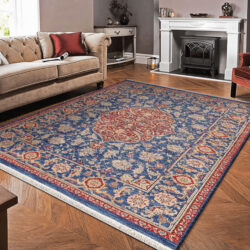 Alternative view of Dynamic Wade 18607-539 Navy/red/multi Area Rug