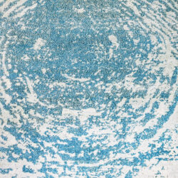 Dynamic Zodiac 6627-510 Aqua Blue Area Rug