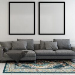 Alternative view of Dynamic Zodiac 6631-590 Beige/blue Area Rug