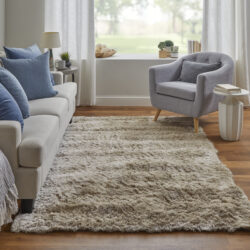 Alternative view of Feizy Indochine Modern Solid 4550F Tan/Taupe Area Rug
