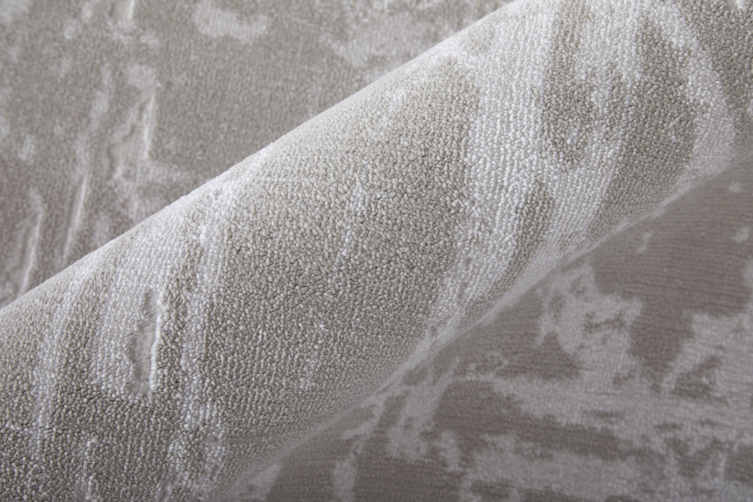 Feizy Prasad Modern Abstract 39NAF Ivory/Taupe/Silver Area Rug - Image 4