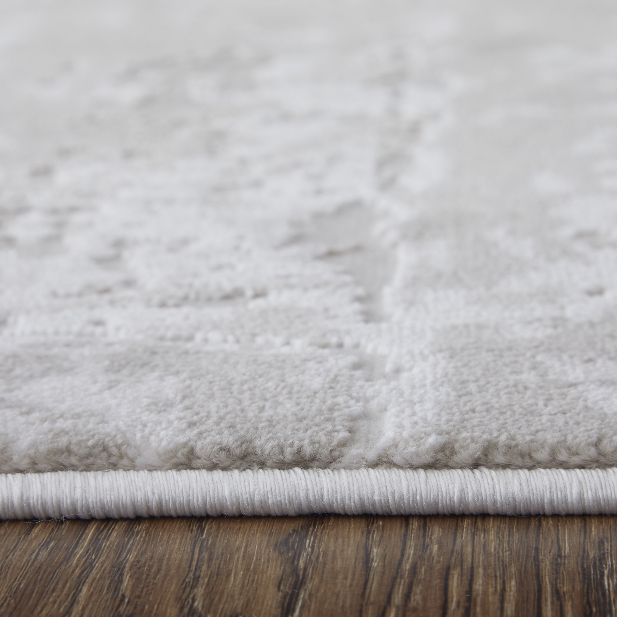 Feizy Prasad Modern Abstract 39NAF Ivory/Taupe/Silver Area Rug - Image 6