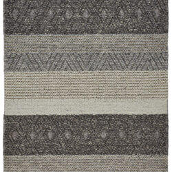 Feizy Berkeley Transitional Stripes 0811F Gray/Taupe/Tan Area Rug