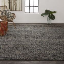 Alternative view of Feizy Berkeley Transitional Abstract 0821F Gray/Taupe/Black Area Rug