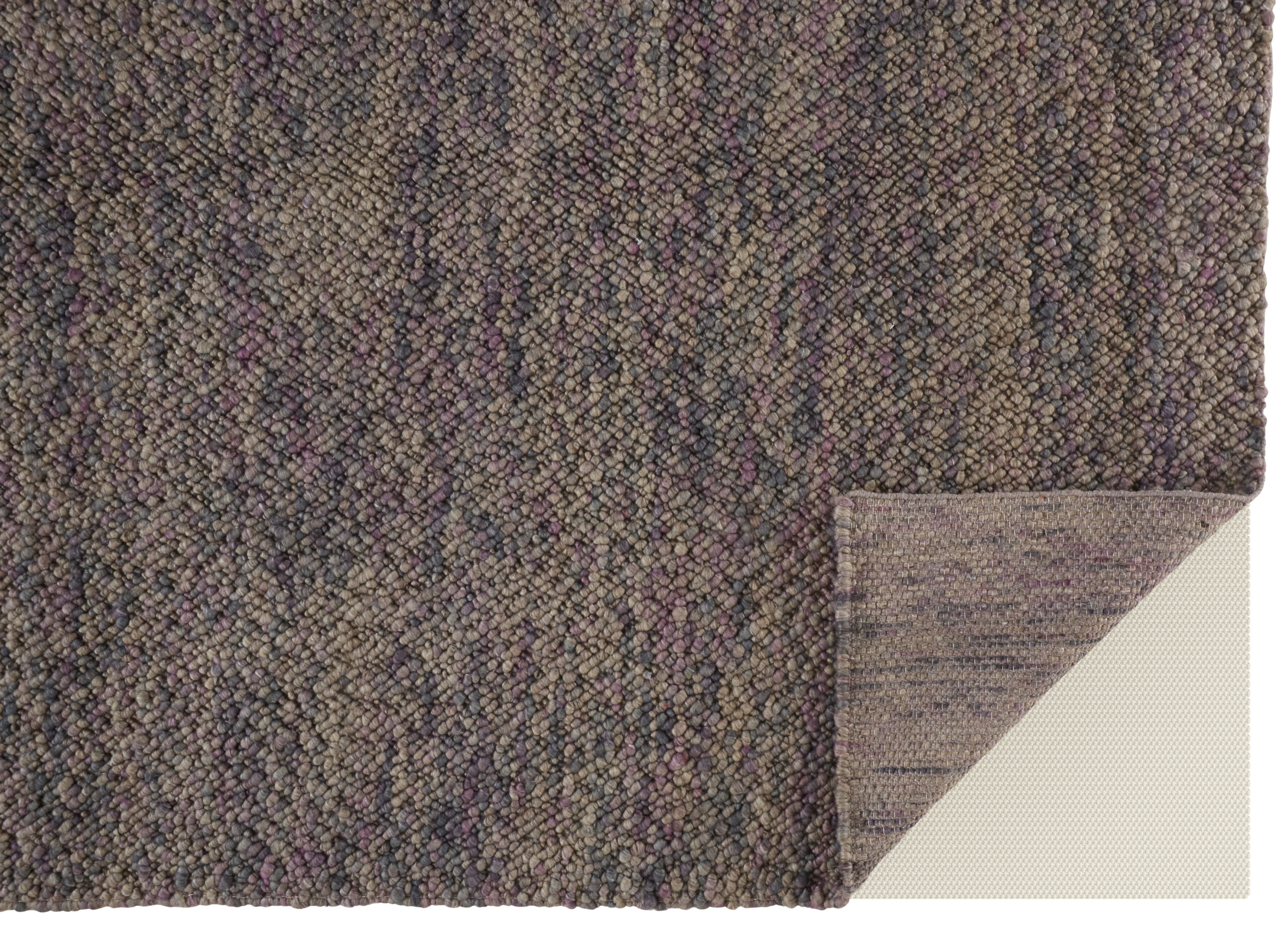 Feizy Berkeley Transitional Abstract 0821F Purple/Taupe/Gray Area Rug - Image 6