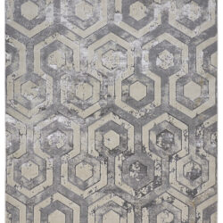 Feizy Micah Modern Distressed 3046F Gray/Taupe/Silver Area Rug